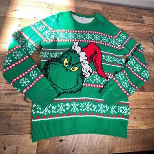 The Grinch XL Ugly Christmas Sweater - Dr. Suess Enterprises - Unisex Holiday